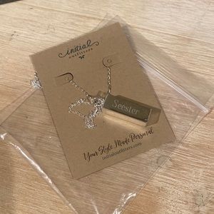 Silver Plated Necklace by Initial Outfitters